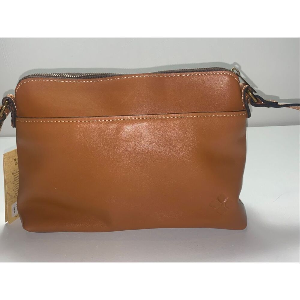 Patricia Nash Avellino Leather Crossbody Bag Brown Italian Leather Handbag NWT - Picture 5 of 11